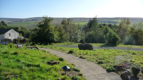 A view across the valley on a sunny afternoon