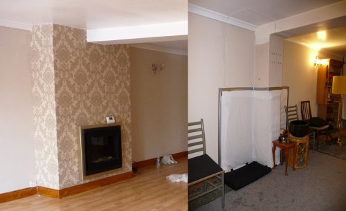 MH chimney breast before and after
