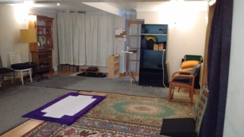 The back of the Meditation Hall