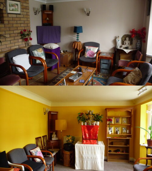 Common Room before and after