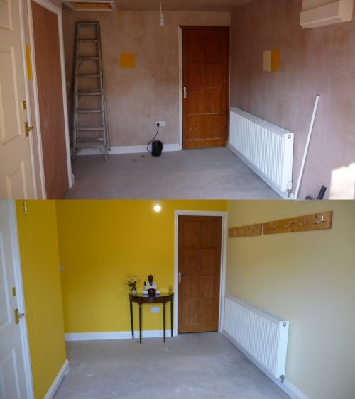Entry before and after