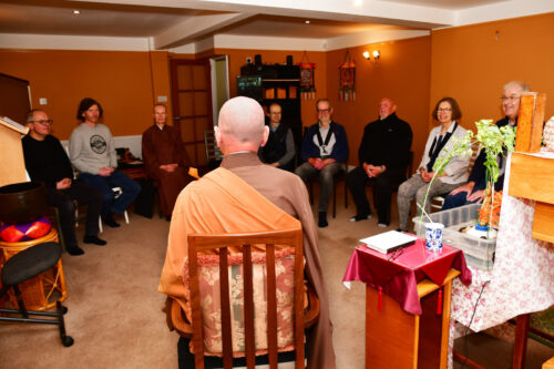 Click to enlarge The Dharma Talk in the Meditation Hall
