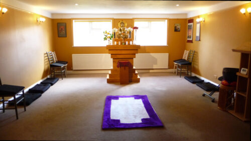 The Meditation Hall at Turning Wheel Buddhist Temple