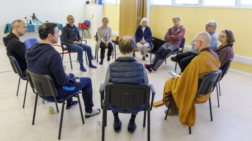 Dharma Talk and discussion during the retreat