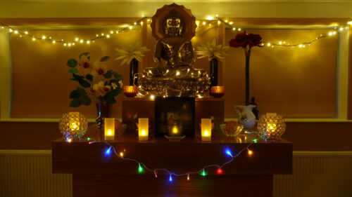 Altar for the Festival of the Buddhas Enlightenment 2025