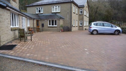 Click to enlarge The new paving area