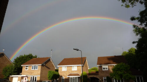 Click to enlarge Double rainbow